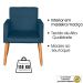 Poltrona Resistente para Recepção Confortável Escritório MOBLAN decor