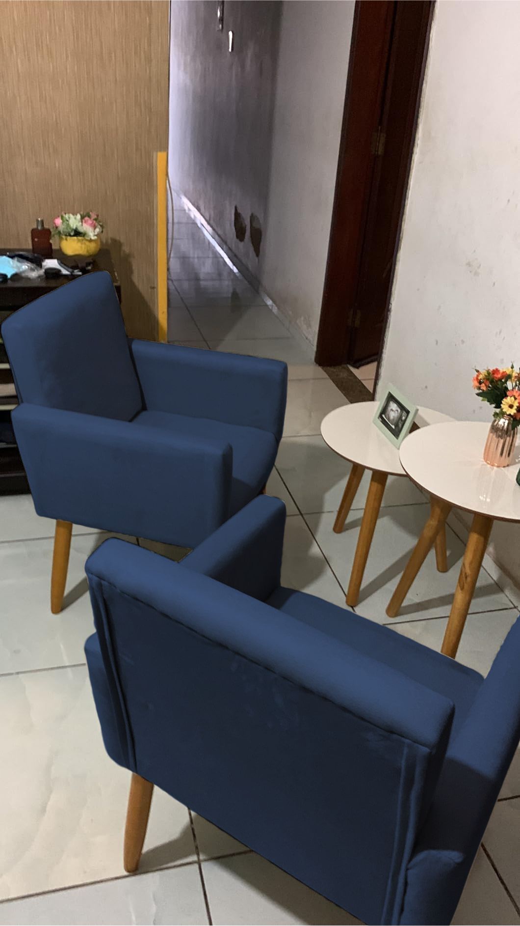 Poltrona Resistente para Recepção Confortável Escritório MOBLAN decor