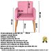 Poltrona Resistente para Recepção Confortável Escritório MOBLAN decor