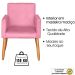 Poltrona Resistente para Recepção Confortável Escritório MOBLAN decor