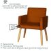 Poltrona Resistente para Recepção Confortável Escritório MOBLAN decor