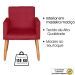 Poltrona Resistente para Recepção Confortável Escritório MOBLAN decor