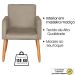 Poltrona Resistente para Recepção Confortável Escritório MOBLAN decor
