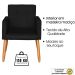 Poltrona Resistente para Recepção Confortável Escritório MOBLAN decor