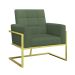 Poltrona com Base de Ferro Dourado para Clínica Corino Resistente MOBLAN decor