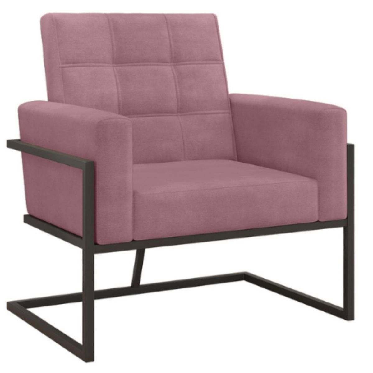 Poltrona com Base de Ferro Reforçada para Recepção MOBLAN decor