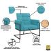 Poltrona com Base de Ferro Reforçada para Recepção MOBLAN decor