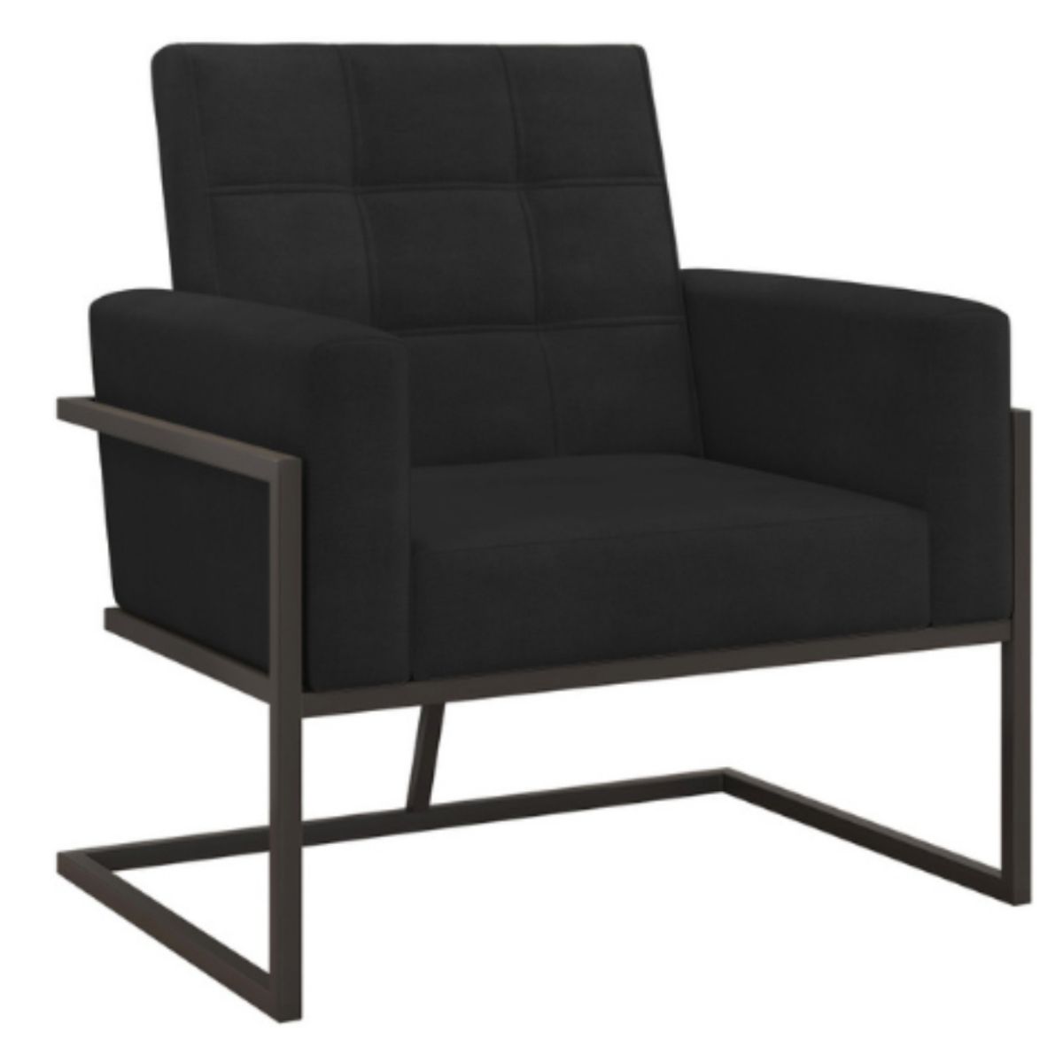 Poltrona com Base de Ferro Reforçada para Recepção MOBLAN decor