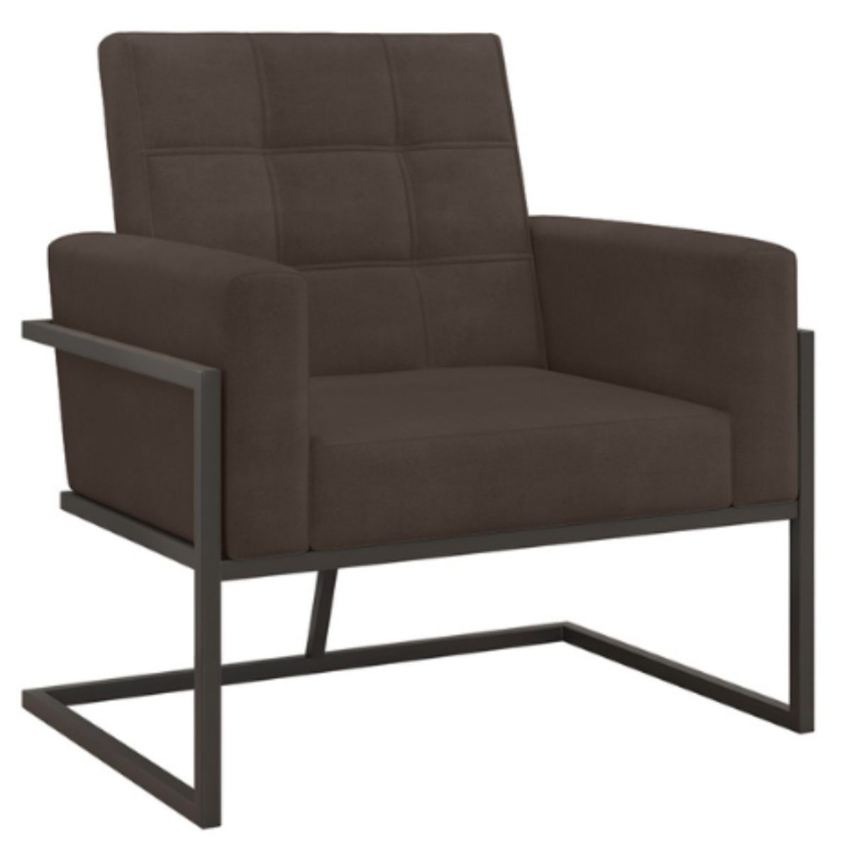 Poltrona com Base de Ferro Reforçada para Recepção MOBLAN decor