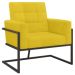 Poltrona com Base de Ferro Reforçada para Recepção MOBLAN decor