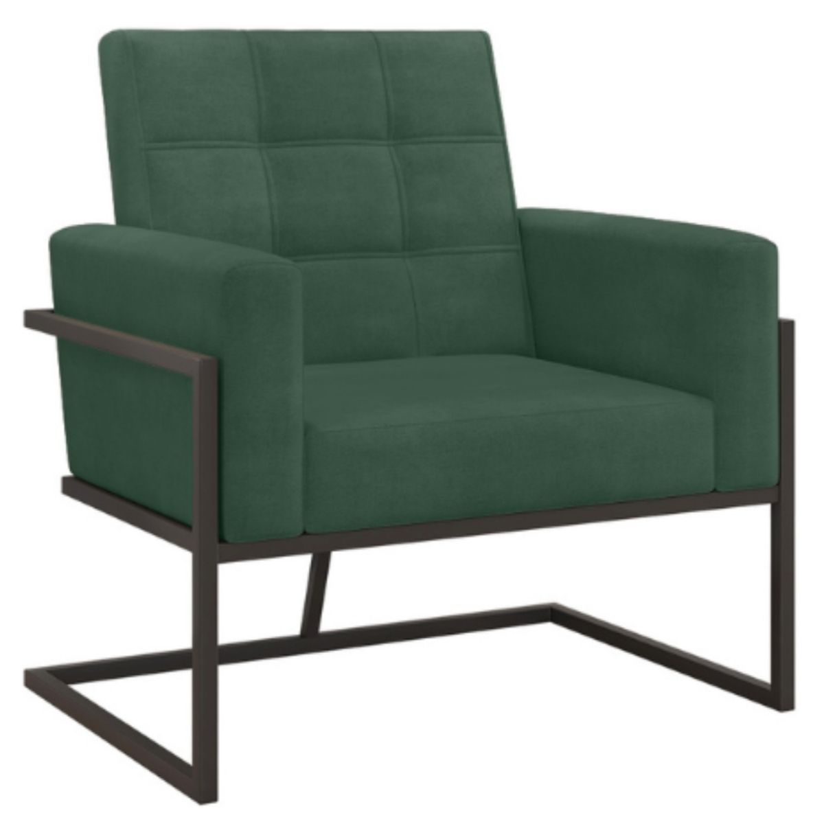 Poltrona com Base de Ferro Reforçada para Recepção MOBLAN decor
