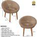 Poltrona moderna confortável para Sala de espera Recepção MOBLAN decor