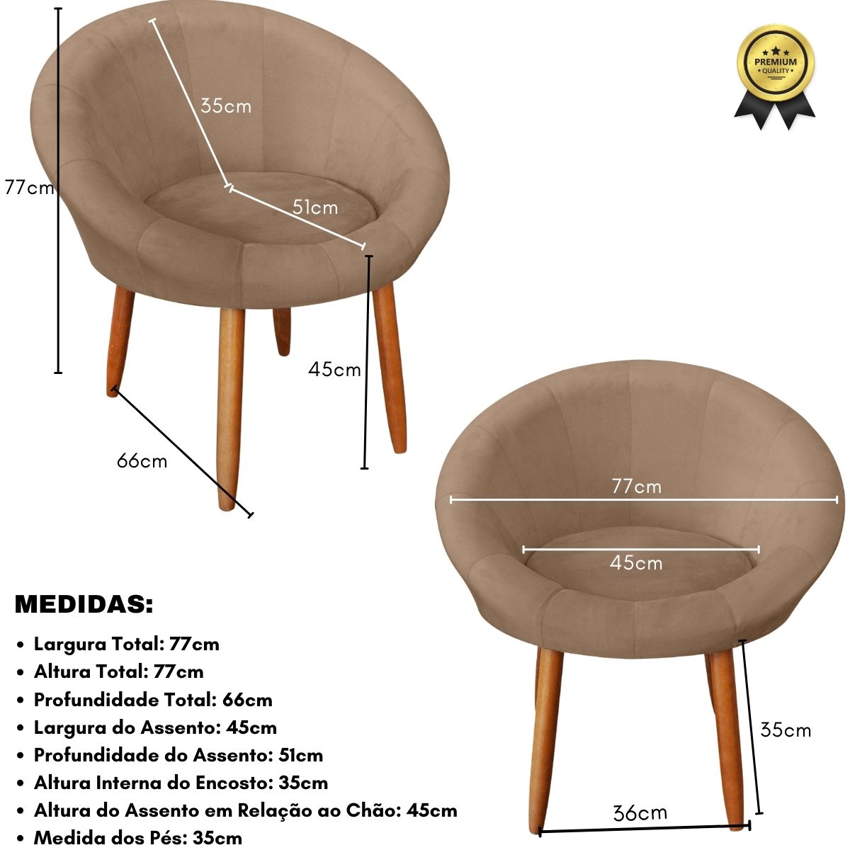 Poltrona moderna confortável para Sala de espera Recepção MOBLAN decor