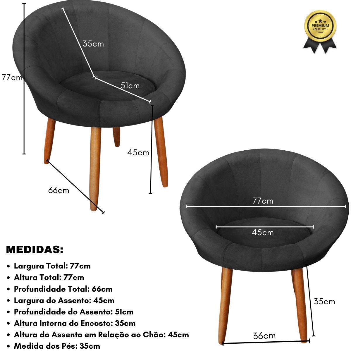 Poltrona moderna confortável para Sala de espera Recepção MOBLAN decor