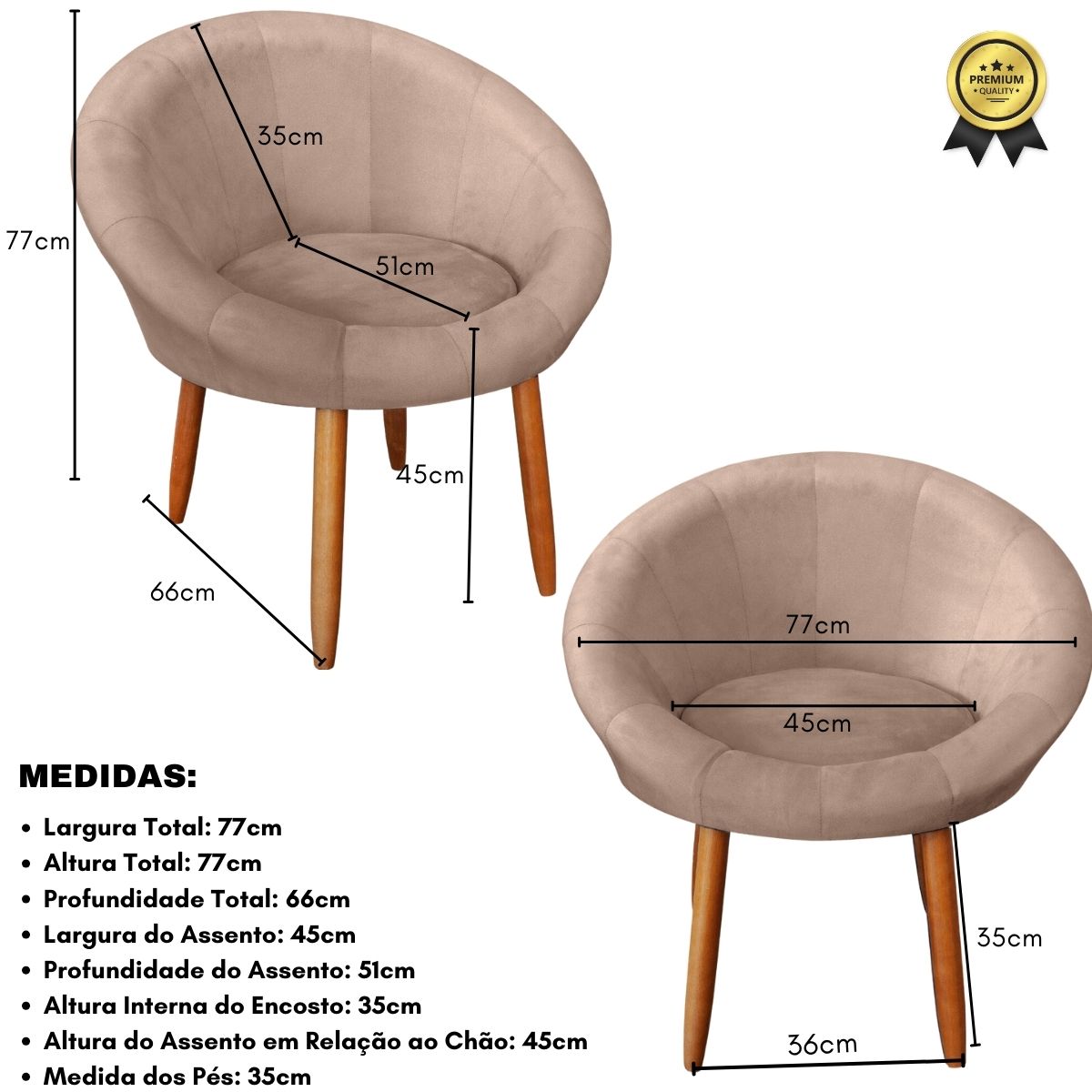 Poltrona moderna confortável para Sala de espera Recepção MOBLAN decor