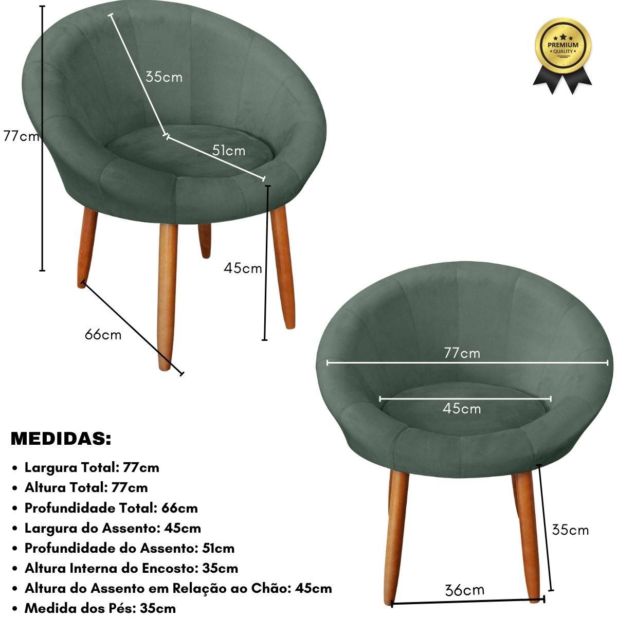 Poltrona moderna confortável para Sala de espera Recepção MOBLAN decor