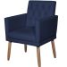 Poltrona para Clínica Resistente Recepção Corino Sala de Estar MOBLAN decor