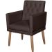 Poltrona para Clínica Resistente Recepção Corino Sala de Estar MOBLAN decor