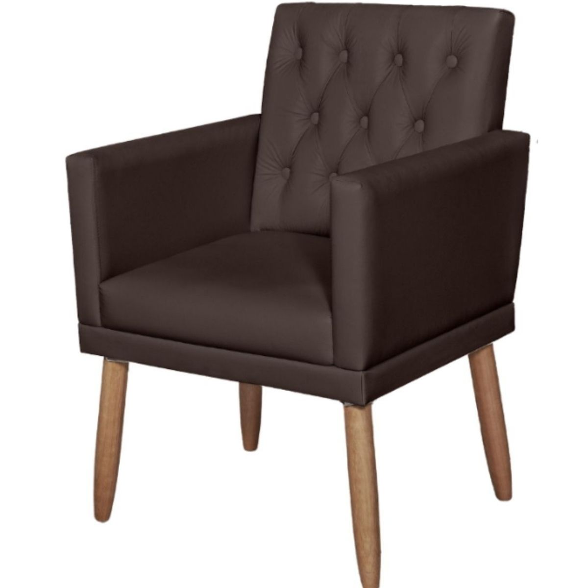 Poltrona para Clínica Resistente Recepção Corino Sala de Estar MOBLAN decor
