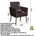 Poltrona para Clínica Resistente Recepção Corino Sala de Estar MOBLAN decor