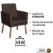 Poltrona para Clínica Resistente Recepção Corino Sala de Estar MOBLAN decor