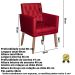 Poltrona para Clínica Resistente Recepção Corino Sala de Estar MOBLAN decor