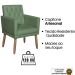 Poltrona para Clínica Resistente Recepção Corino Sala de Estar MOBLAN decor