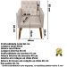 Poltrona para Clínica Resistente Recepção Sala de Estar MOBLAN decor