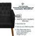 Poltrona para Clínica Resistente Recepção Sala de Estar MOBLAN decor