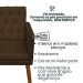 Poltrona para Clínica Resistente Recepção Sala de Estar MOBLAN decor