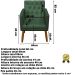 Poltrona para Clínica Resistente Recepção Sala de Estar MOBLAN decor
