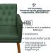 Poltrona para Clínica Resistente Recepção Sala de Estar MOBLAN decor