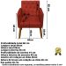 Poltrona para Clínica Resistente Recepção Sala de Estar MOBLAN decor