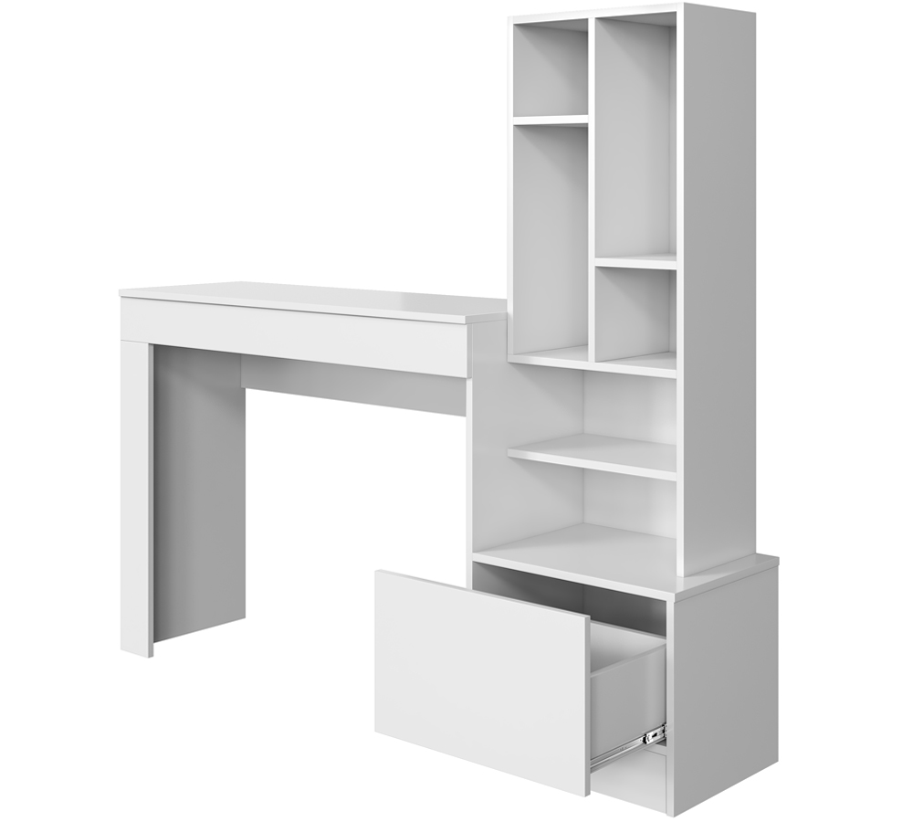 Escrivaninha Office Com Nichos 3003030 Branco MBL