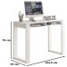 Escrivaninha Para Escritorio Megow 104 cm Branco MBL