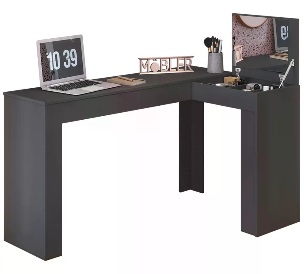 Escrivaninha Penteadeira De Canto 3003029 Preto MBL