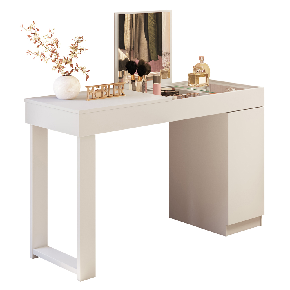 Escrivaninha Penteadeira Marih 121 cm Branco MBL