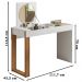 Escrivaninha Penteadeira Reppy 112 cm Branco Cinamomo Mell MBL