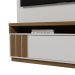 Home Mariana com LED e 1 Porta Ripada para TV até 55” Off White/Amendoa
