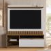 Home Painel Diamantina para TV até 60” Polegadas com 1 Porta Amendoa/Off White