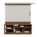 Home Painel Diamantina para TV até 60” Polegadas com 1 Porta Amendoa/Off White