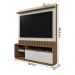 Home Painel Diamantina para TV até 60” Polegadas com 1 Porta Amendoa/Off White
