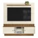 Home Painel Florianopolis Ripado Para TV até 70" Polegadas Off White/Amendoa