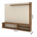 Home Painel Suspenso Laredo 1.6 para TV até 65” com 1 Porta Perola Metalizado/Cinamomo