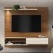 Home Painel Suspenso Trenton 1.8 com LED para TV até 70” Cinamomo/Perola Metalizado