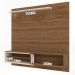 Home Painel Suspenso Trenton 1.8 com LED para TV até 70” Cinamomo/Perola Metalizado
