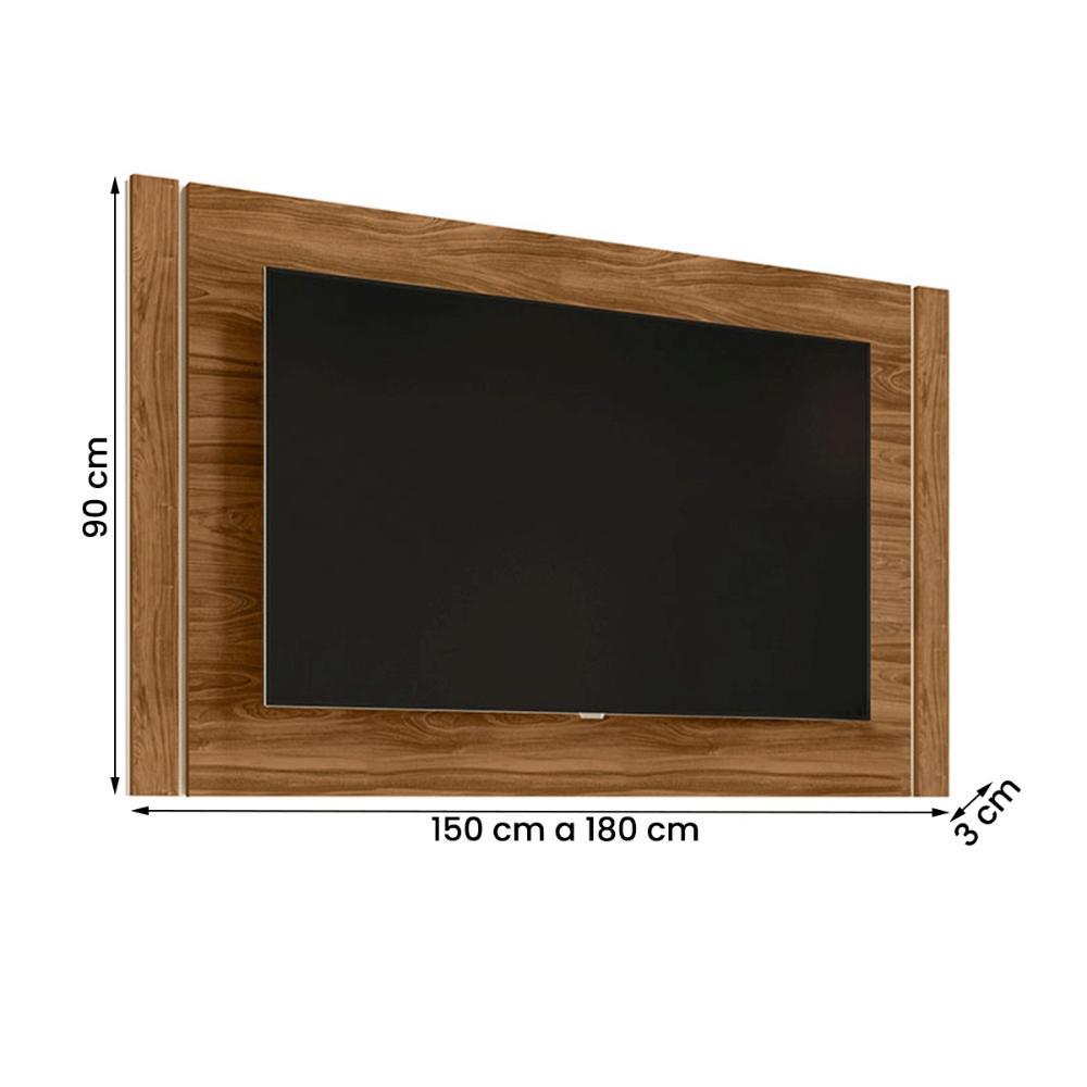 Painel Extensivo Real Sala para TV até 65” Polegadas Cinamomo/Off White