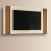 Painel Extensivo Real Sala para TV até 65” Polegadas Perola Metalizado/Cinamomo