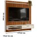 Painel Home Suspenso TV 75 Pol 5005888 Cinamomo Mell Off White MBL