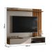 Painel Home Suspenso Vegas 1.6 com Ripado e 1 Porta 160 cm Grigio/Cinamomo